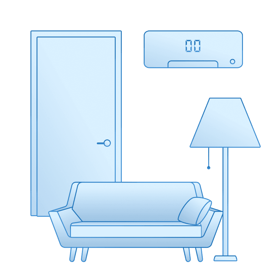 Good Bye scene activated Illustration